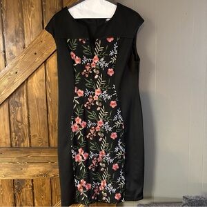 Floral Black Dress size 14